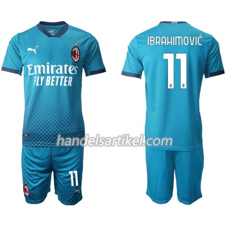 AC Mailand Zlatan Ibrahimovic 11 Kinder Ausweich Trikotsatz 2020/21 Kurzarm (+ Kurze Hosen)